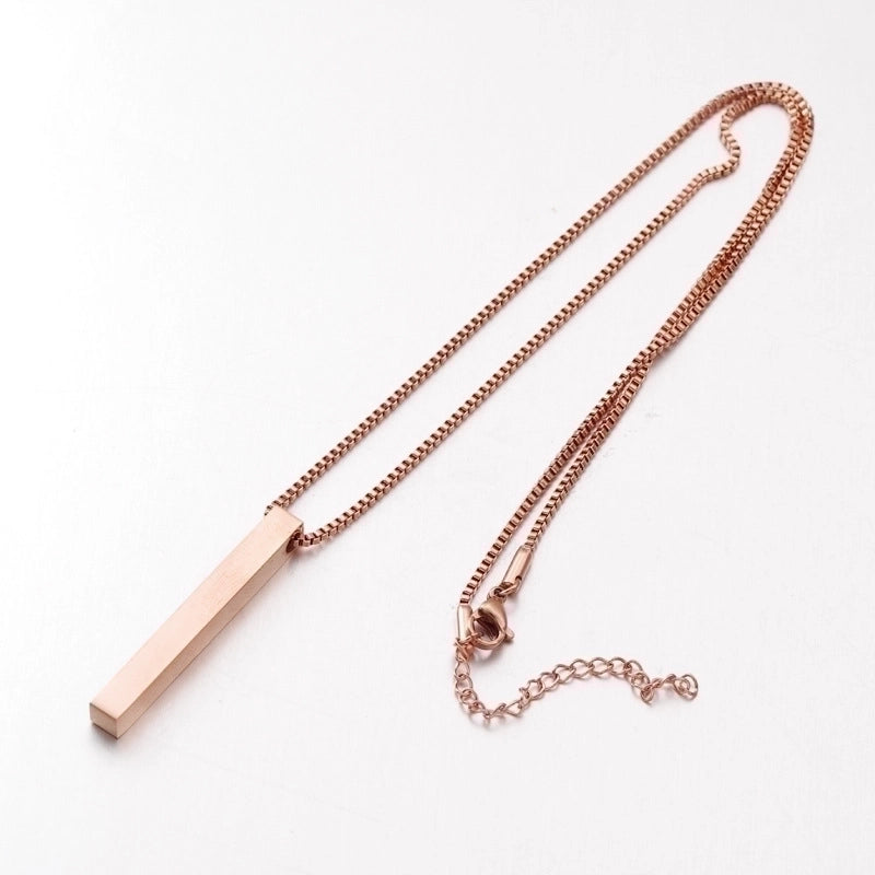 Stainless Steel 18K Gold Plated Basic Modern Style Plating Geometric None Pendant Necklace