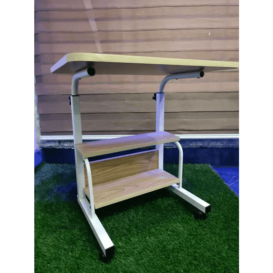 Double layer adjustable table