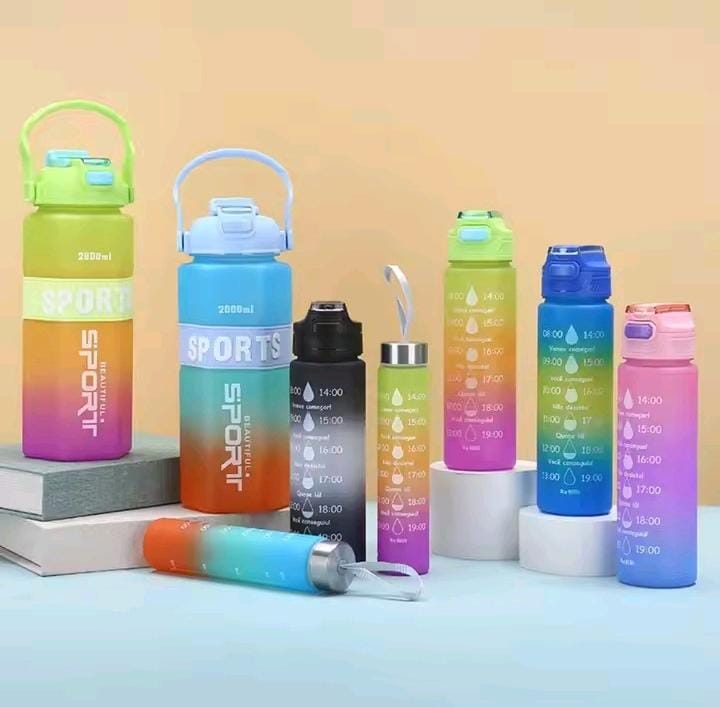 Sports Water Bottle 3pcs Set