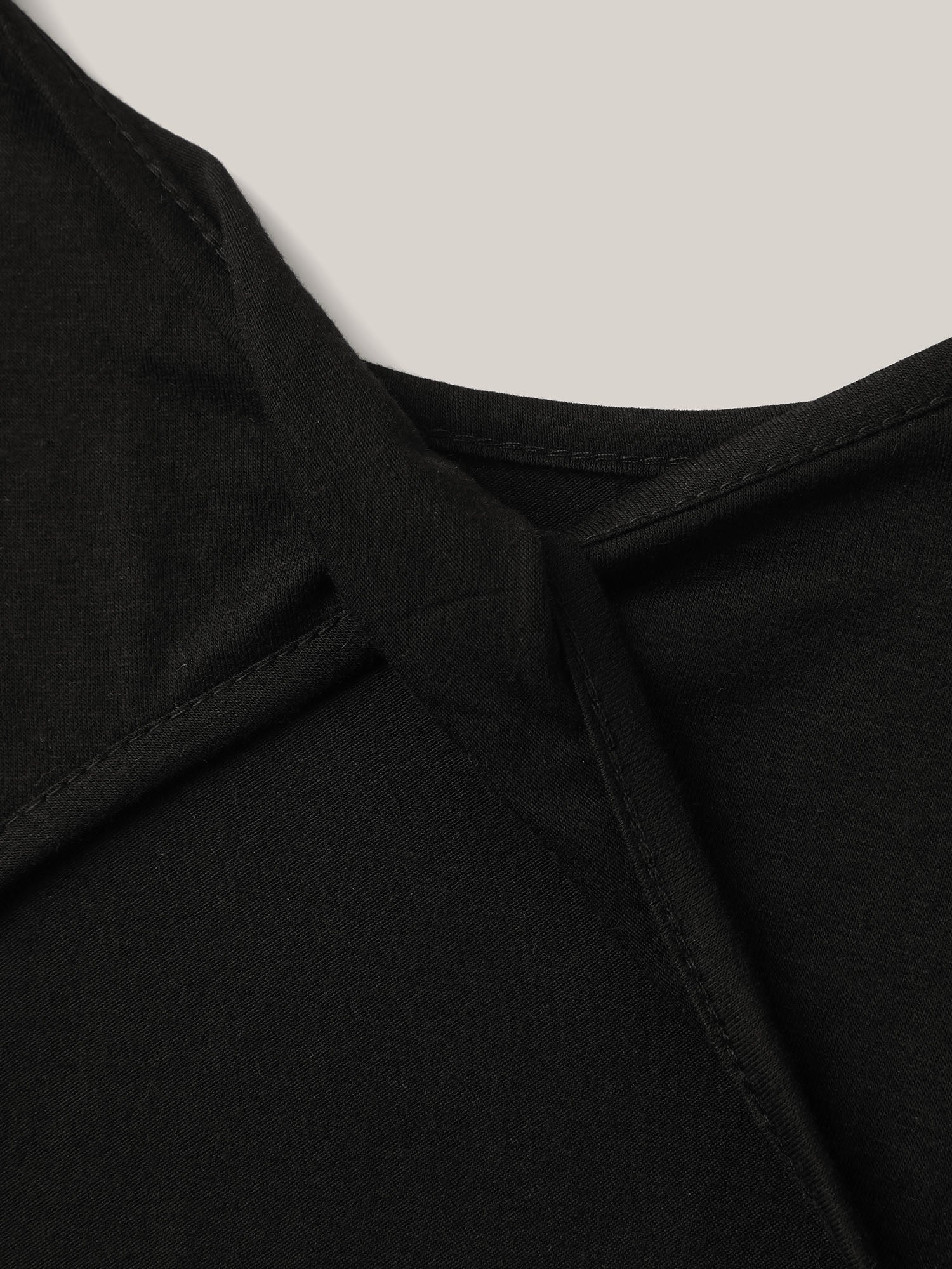 Backless Knotted Plain T-Shirt
