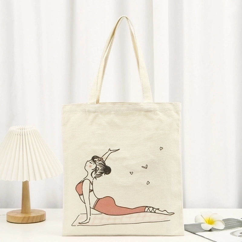 Women's Minimalist Cartoon Shopping Bags