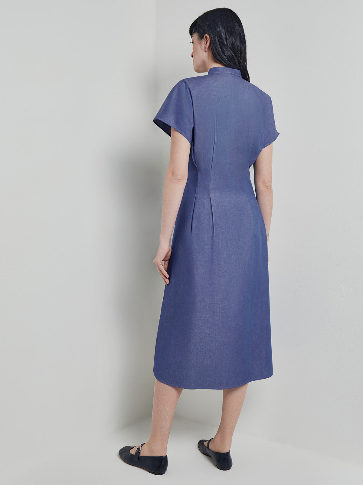 Fit & Flare Button Front Maxi Dress - Modern Fit