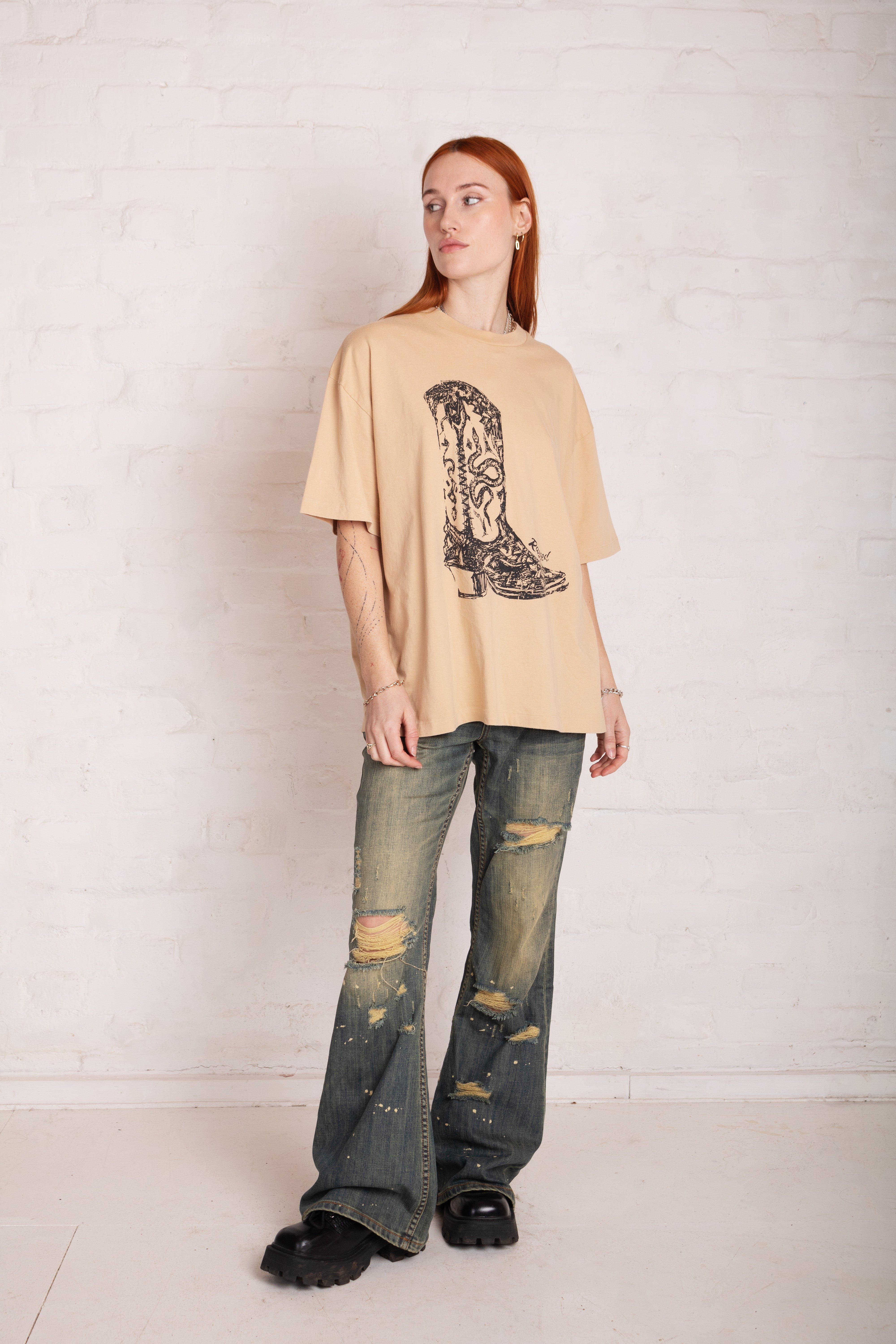 Tough Cowboy Boot Graphic Tee