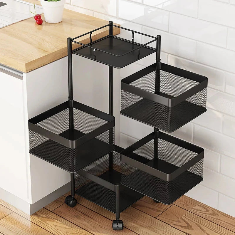 Premium Square Metal Trolley By MATRIX