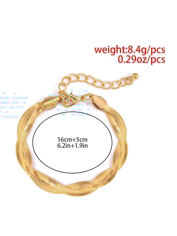 Statement Solid Color Geometric Alloy Bracelet Accessories