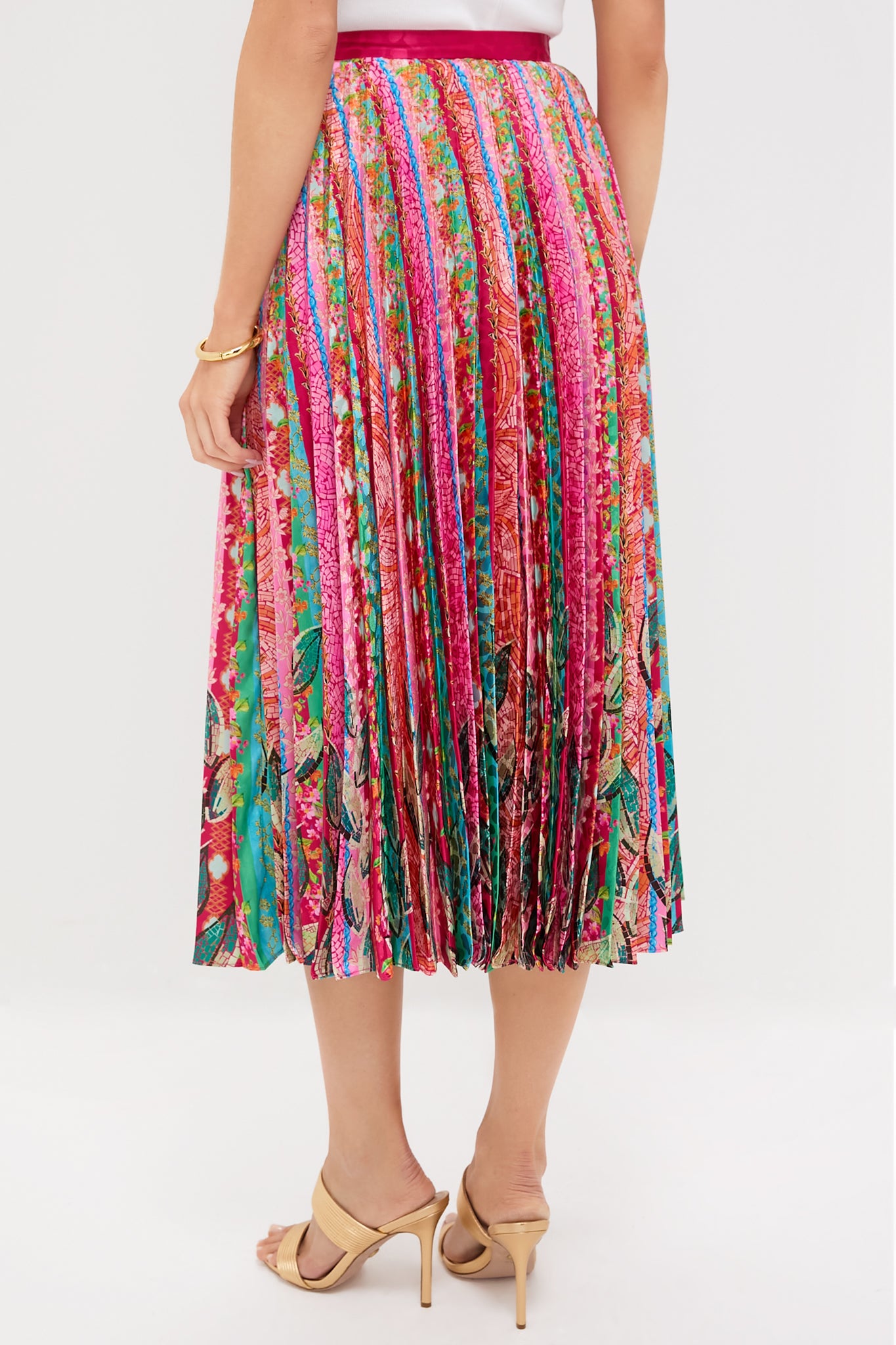 Mosaic Stripe Placement Kim Skirt