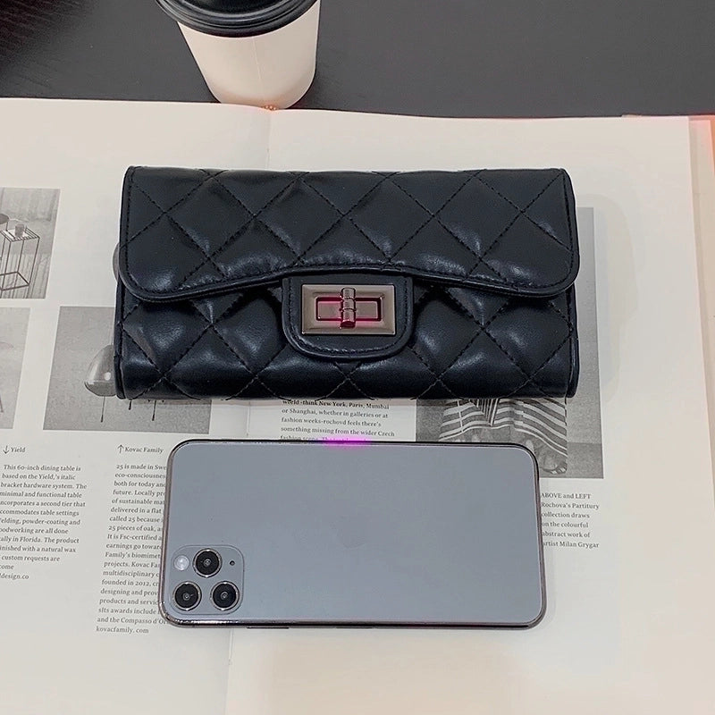 Fashion Medium Long Ladies Wallet New Fashion Large-capacity Two-fold Wallet