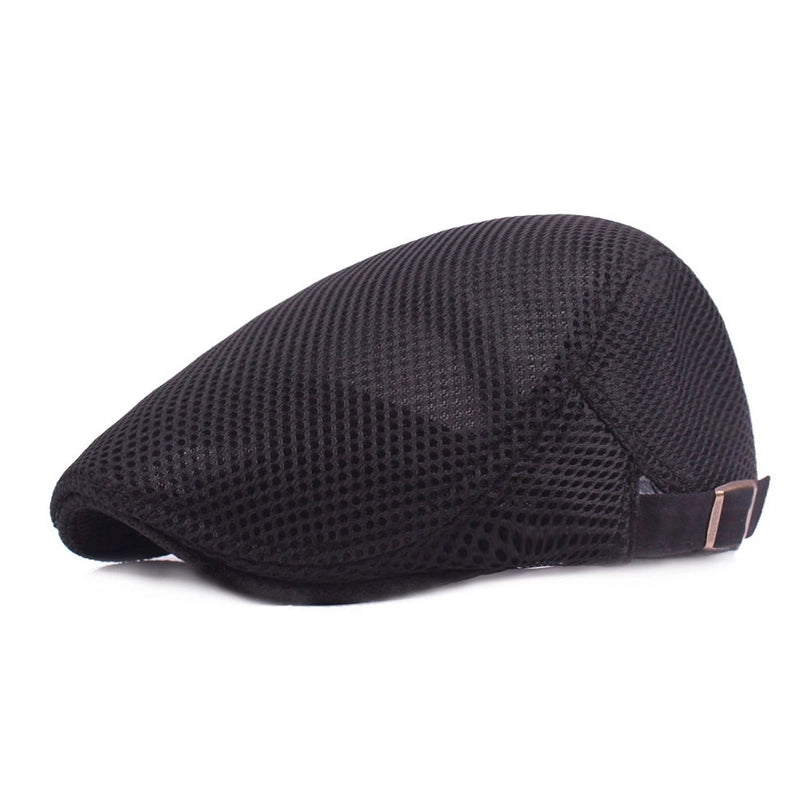 Unisex Minimalist Solid Color Flat Eaves Beret Hat