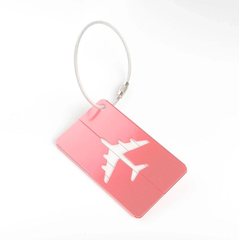 Aluminum Alloy Luggage Tag Boarding Metal Luggage Aircraft Shipping Elevator Tag Spot Factory