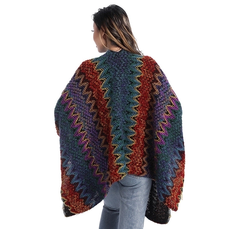 Women's Streetwear Plaid Imitation Cashmere Tassel Shawl