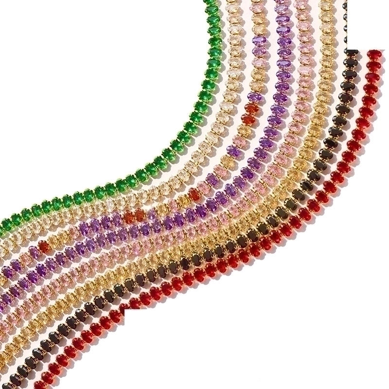 Fashion 304 Stainless Steel Zircon 18K Gold Plated Plating
