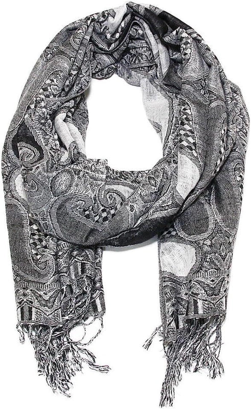 Pashmina Scarf Jacquard Tassel Spring And Summer Long Scarf Women's Double-sided Scarf Air Conditioning Large Shawl