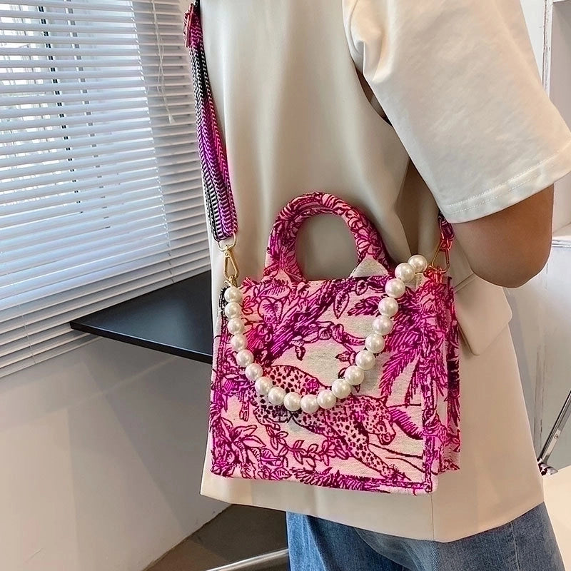 Large Bag Handbags New Fashion Contrast Color One Shoulder Underarm Bag