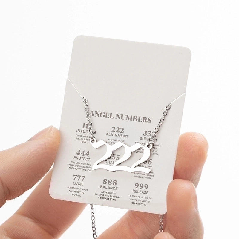 Fashion Number 201 Stainless Steel 18K Gold Plated Plating Stainless Steel Necklaces