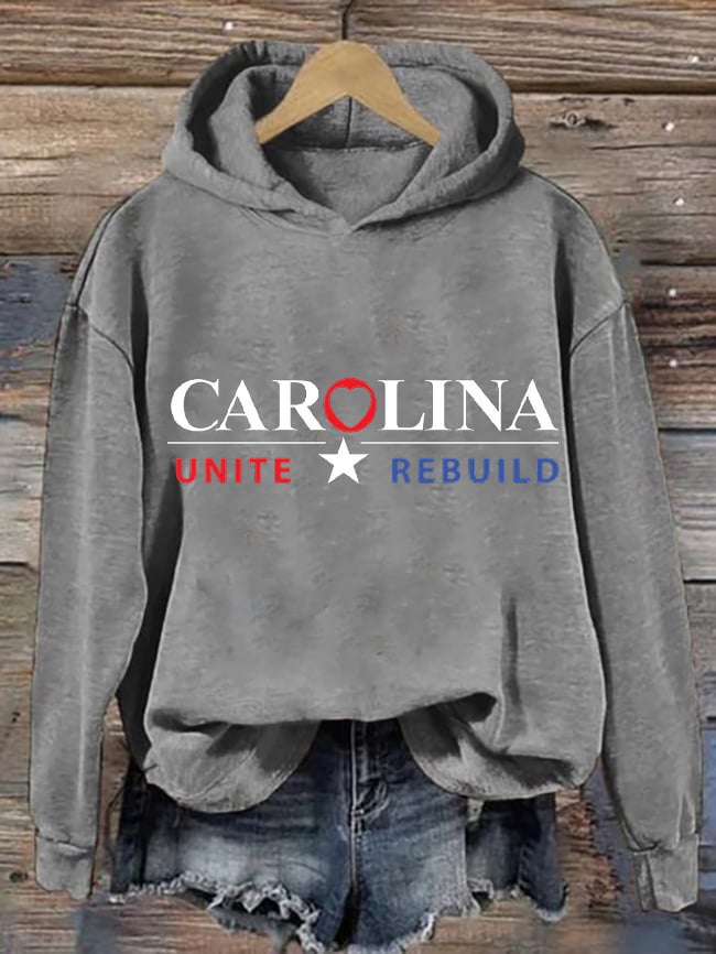 Women's Carolina Unite&Rebulid Printed Casual Hoodie