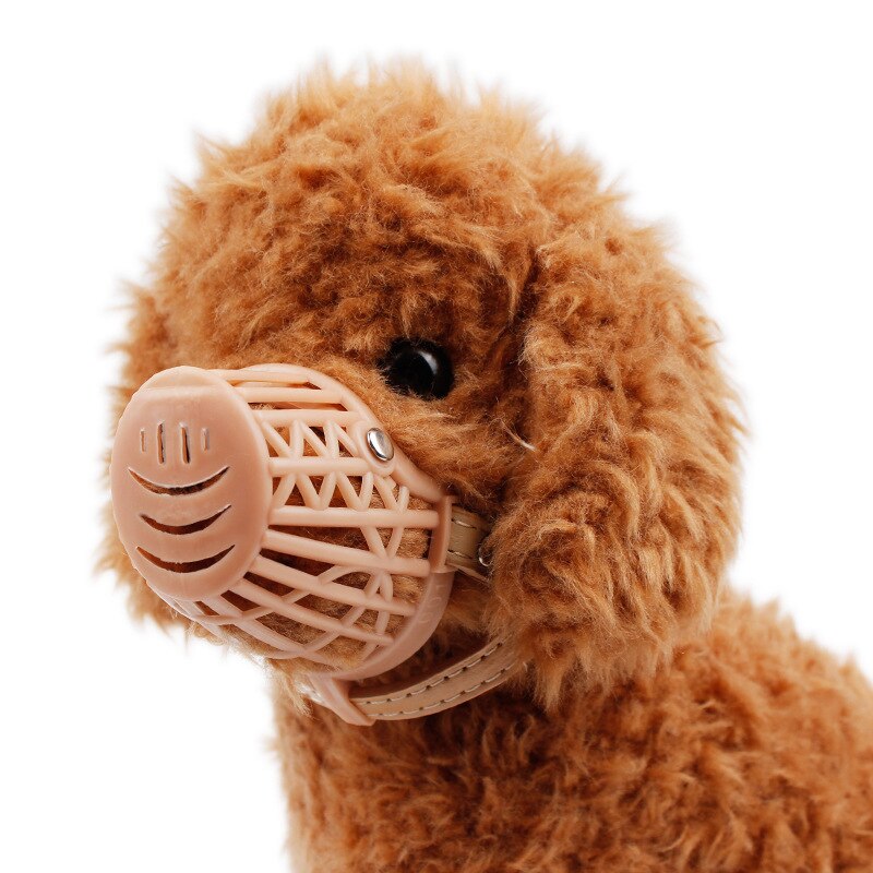 Brown Strong Plastic Dogs Muzzle Basket