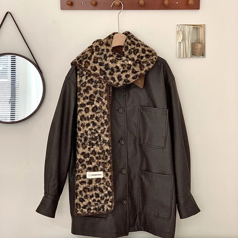 Women's Minimalist Classic Style Color Block Polyester Scarf