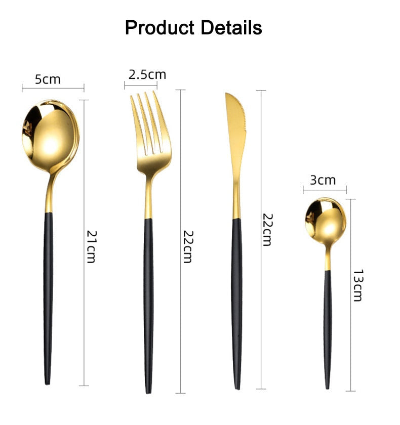 Art Of Food® 4-piece Stainless Steel Cutlery Set. Paris