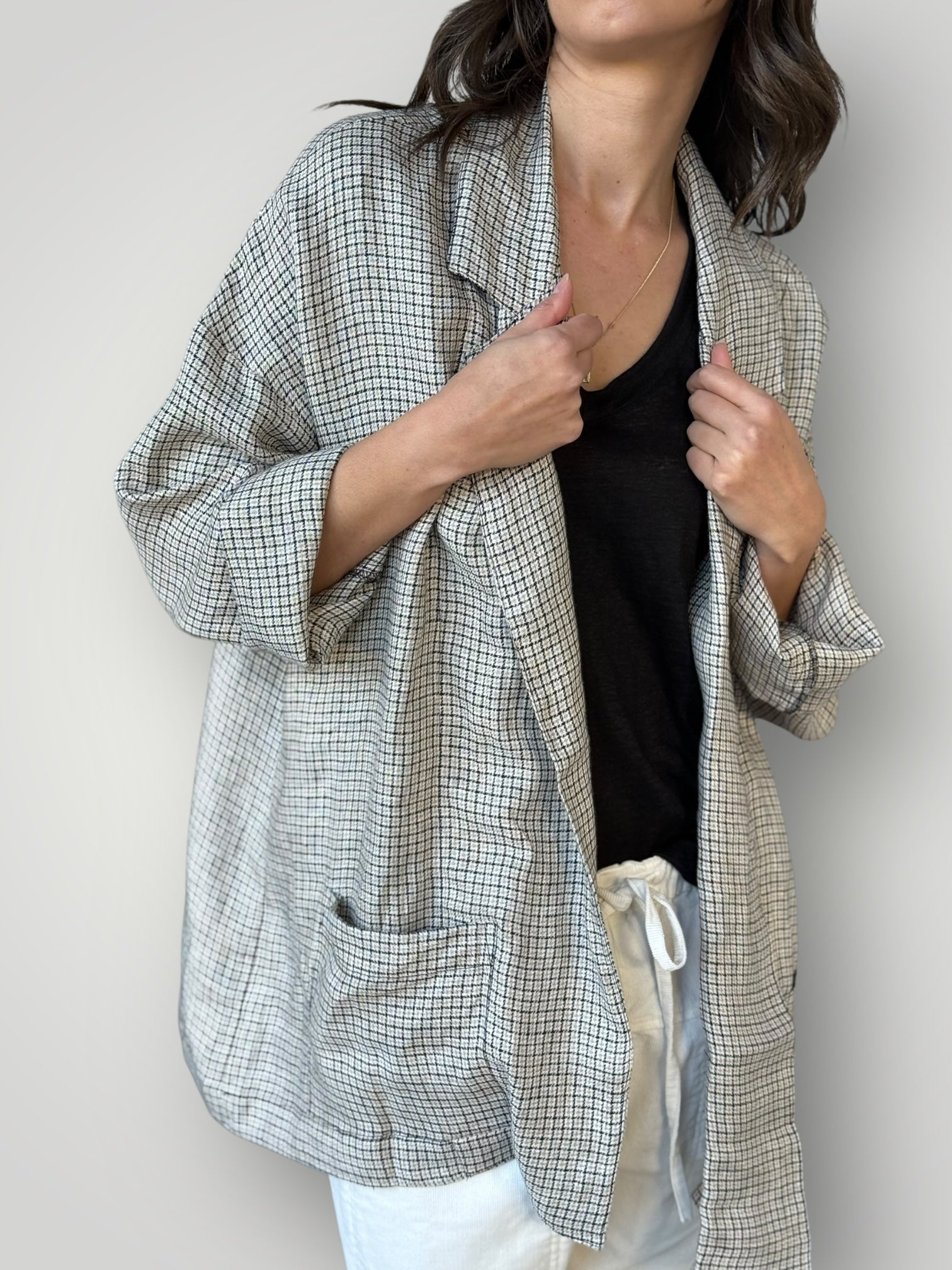 albert blazer - woven linen