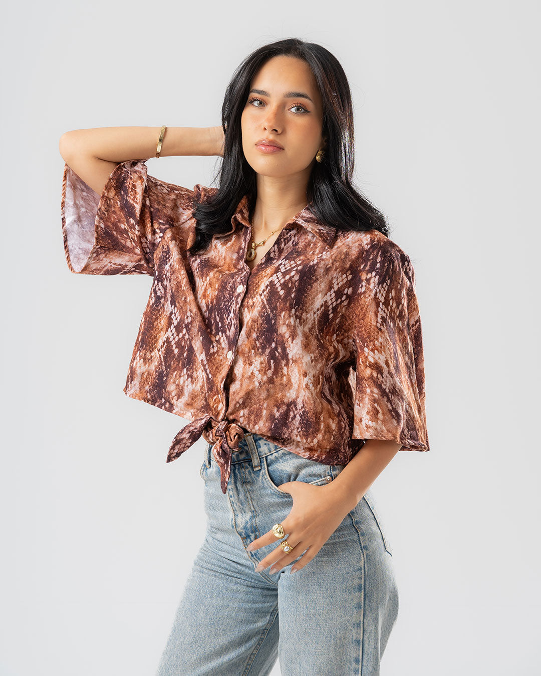 Women's Printed Crop Top