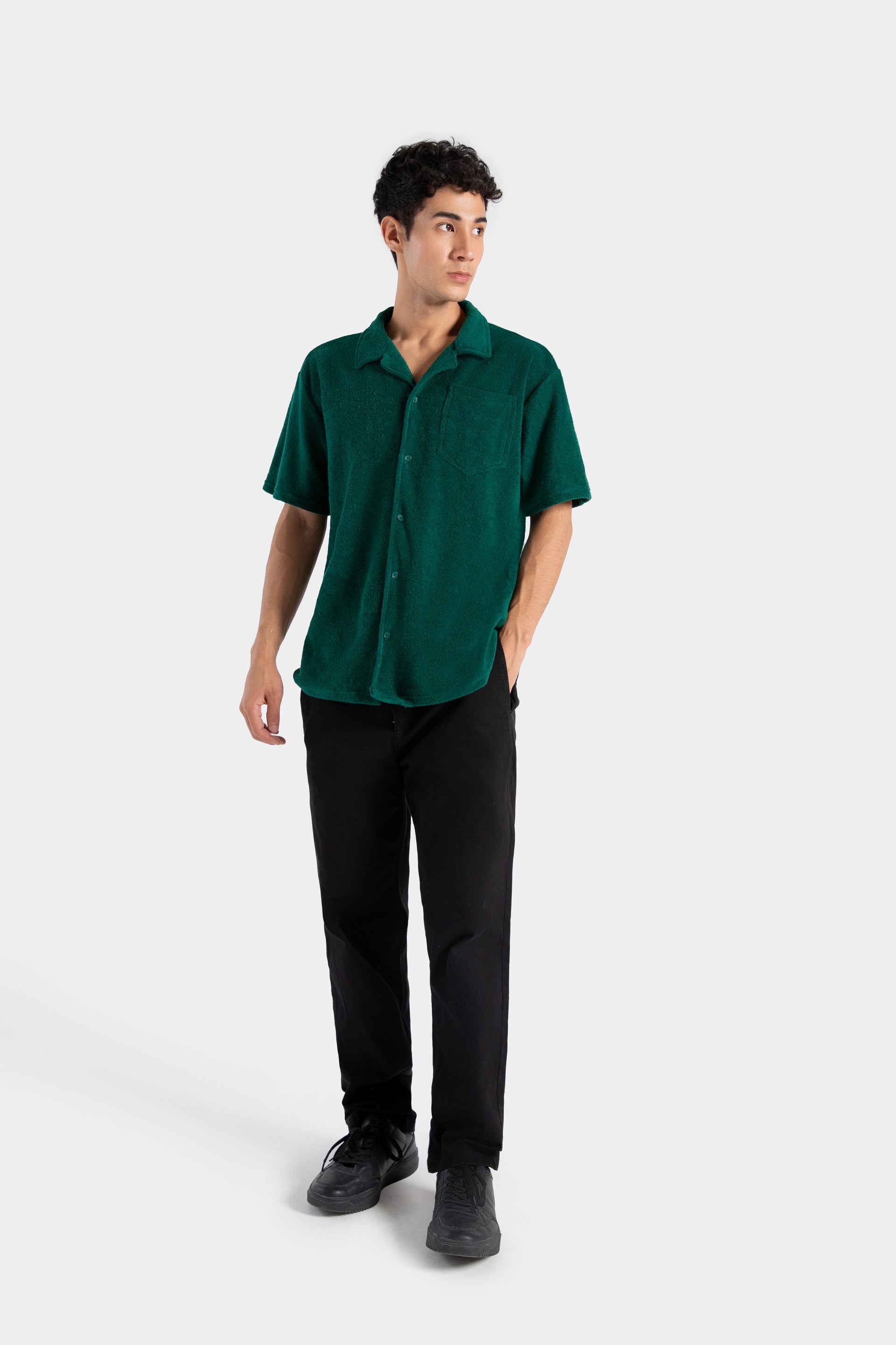 Short Sleeve Textured Shirt