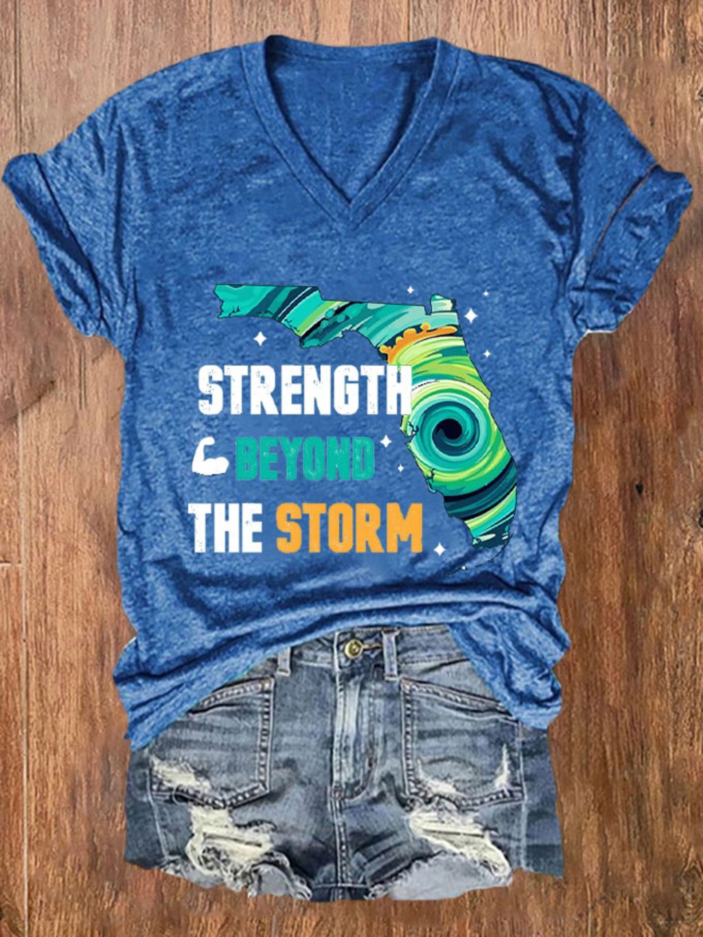 Women's Hurricane Strength Beyond The Storm Print T-Shirt