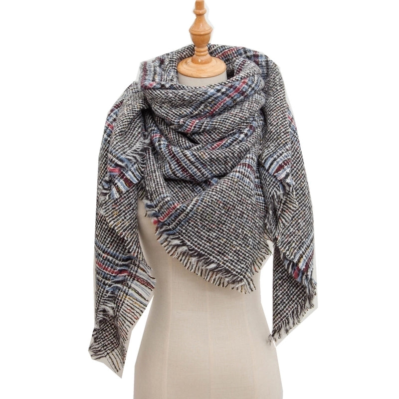 Women's Casual Lattice Polyester Scarf