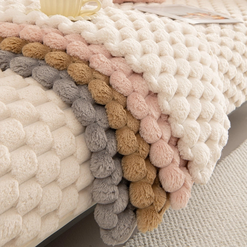 Winter Thick Warm Plush Sofa Cushion New  Simple Non-slip Cushion Winter Cover Cloth