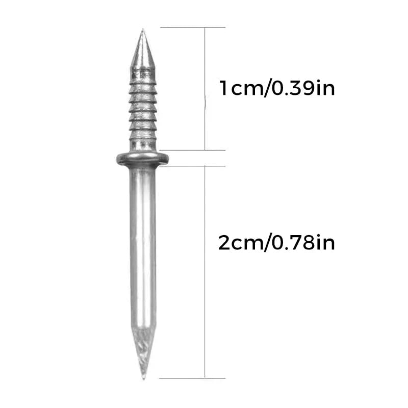 Seamless nail with double-headed base thread