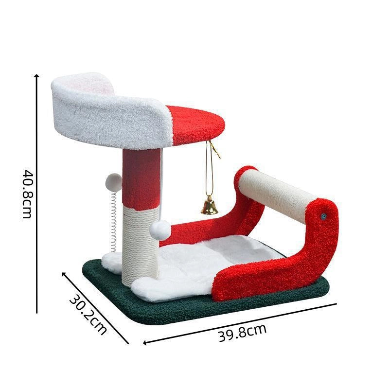 Cartoon Style Cute Cloth Wood Christmas Christmas Tree Pet Pad Pet Toys Pet Bed