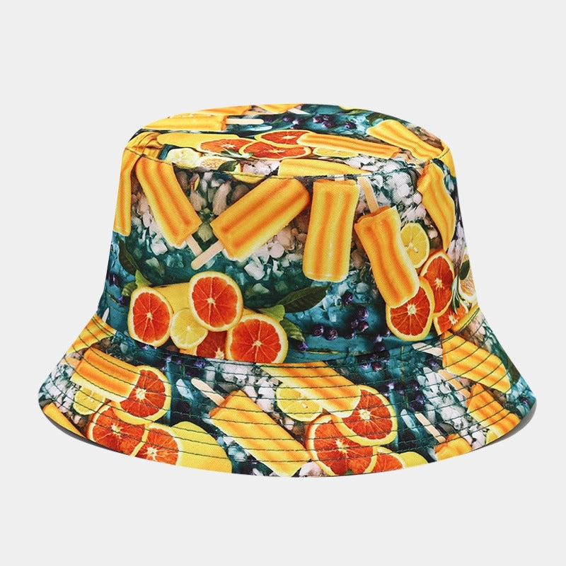 Women's Cute Sweet Fruit Printing Bucket Hat