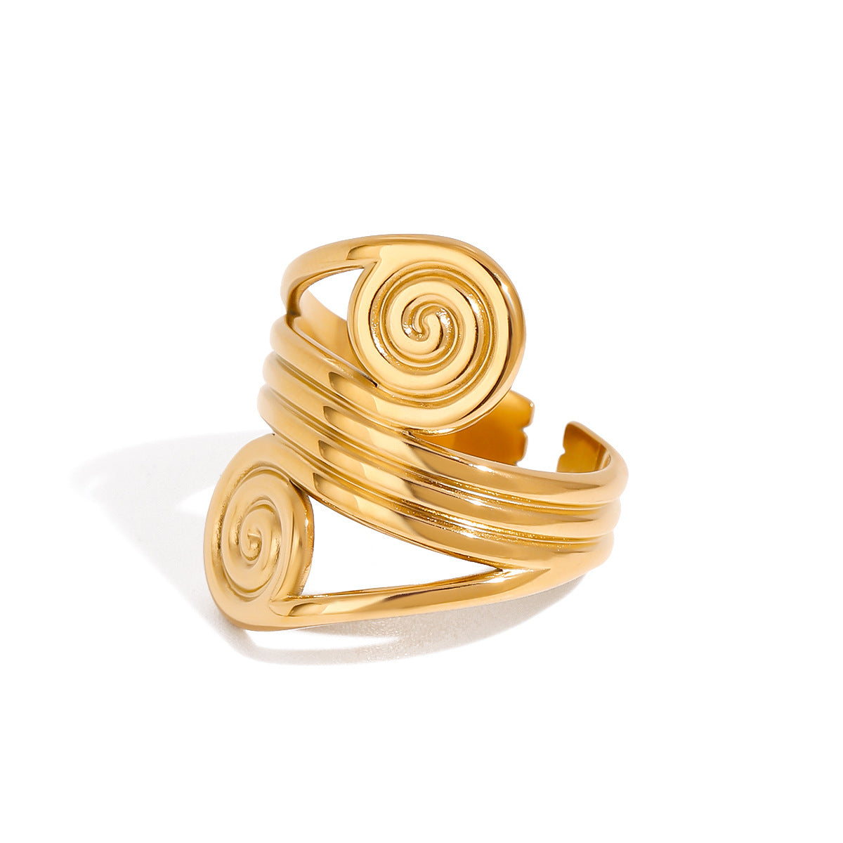 Spiral Ring Titanium Steel Jewelry Stainless Steel Rings