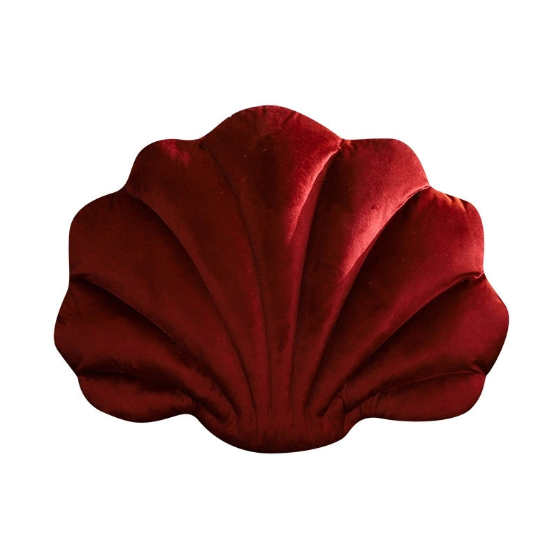 Dutch Velvet Shell Pillow Cushion Popular Light Luxury Solid Color Pillow Home Sofa Skin-friendly Waist Pillow