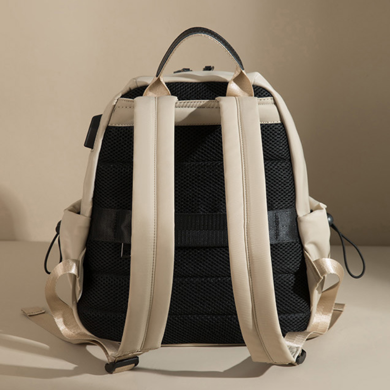 Anti-Theft Large Capacity Textured Nylon Backpack