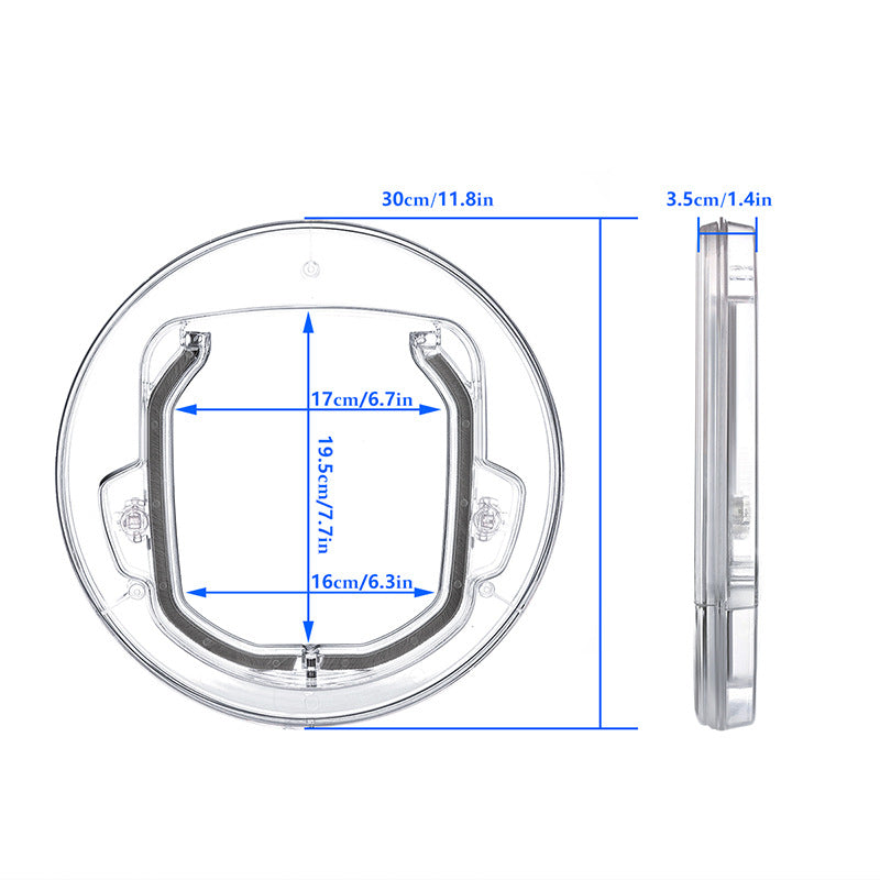 Round Door With Lock Transparent