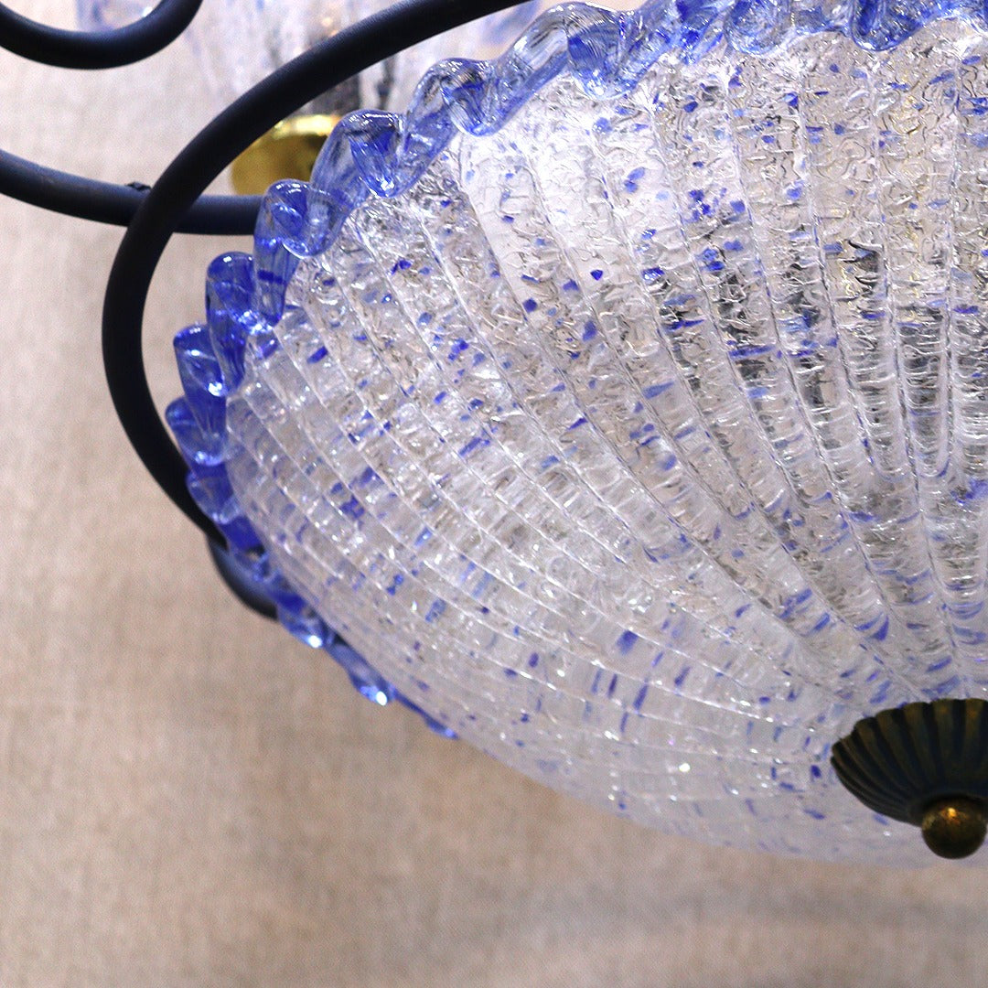 Blue Flowers Chandelier