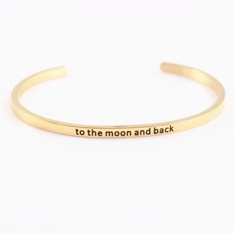 2 Pieces Casual Minimalist Letter 304 Stainless Steel Stainless Steel Bracelets In Bulk