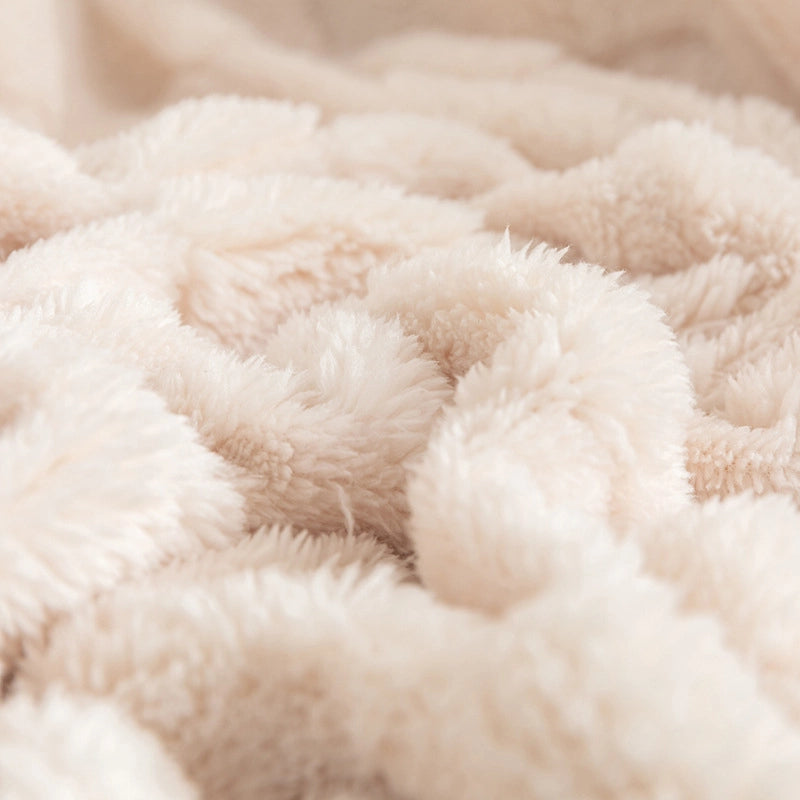 Casual Solid Color Comfortable Cotton Velvet Blanket Bedding
