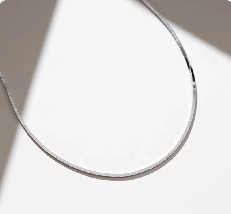 IG Style Basic Solid Color 304 Stainless Steel 18K Gold Plated Plating Stainless Steel Necklaces