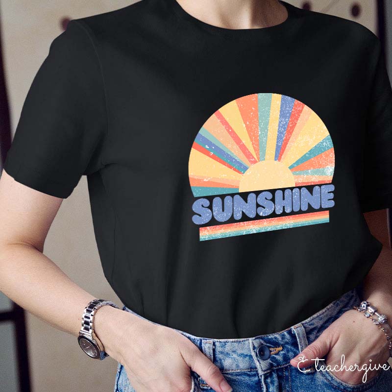 Sunshine Rainbow Teacher T-Shirt