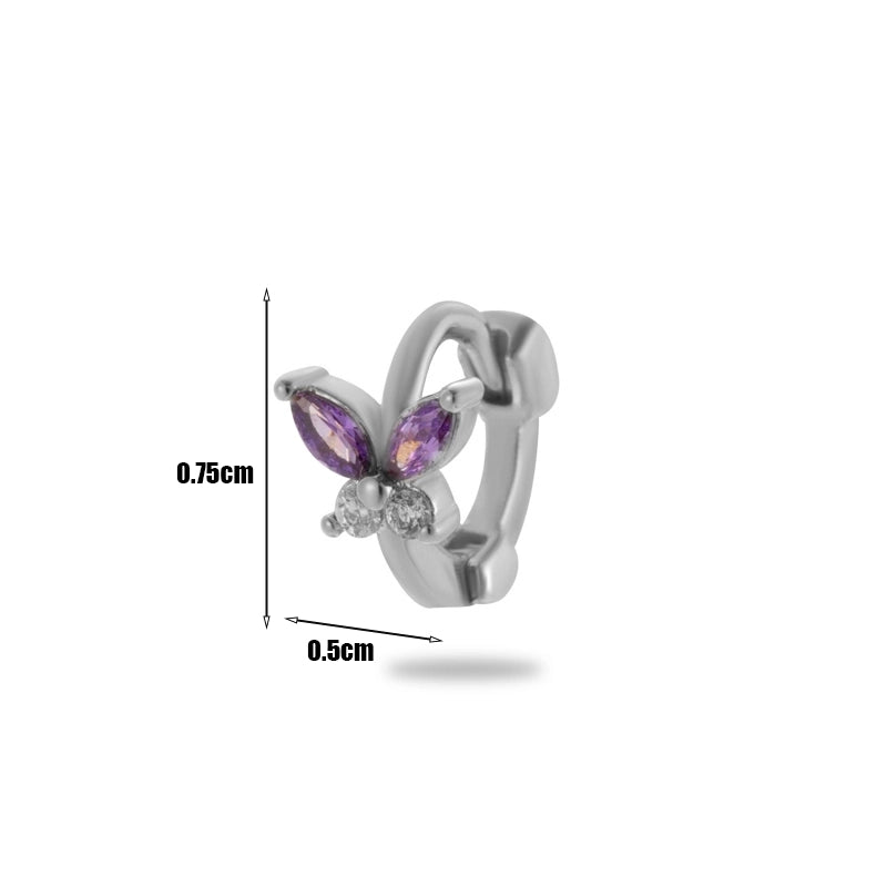 1 Piece Minimalist Classic Style Round Plating Inlay Copper Zircon 18k Gold Plated Ear Studs