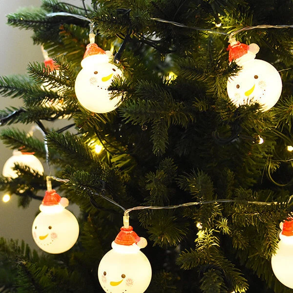 Christmas Santa Snowman String Light