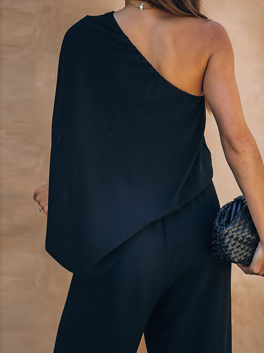 Sexy Strapless Loose Jumpsuit