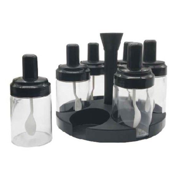 6 Pieces Revolving Spice Jar