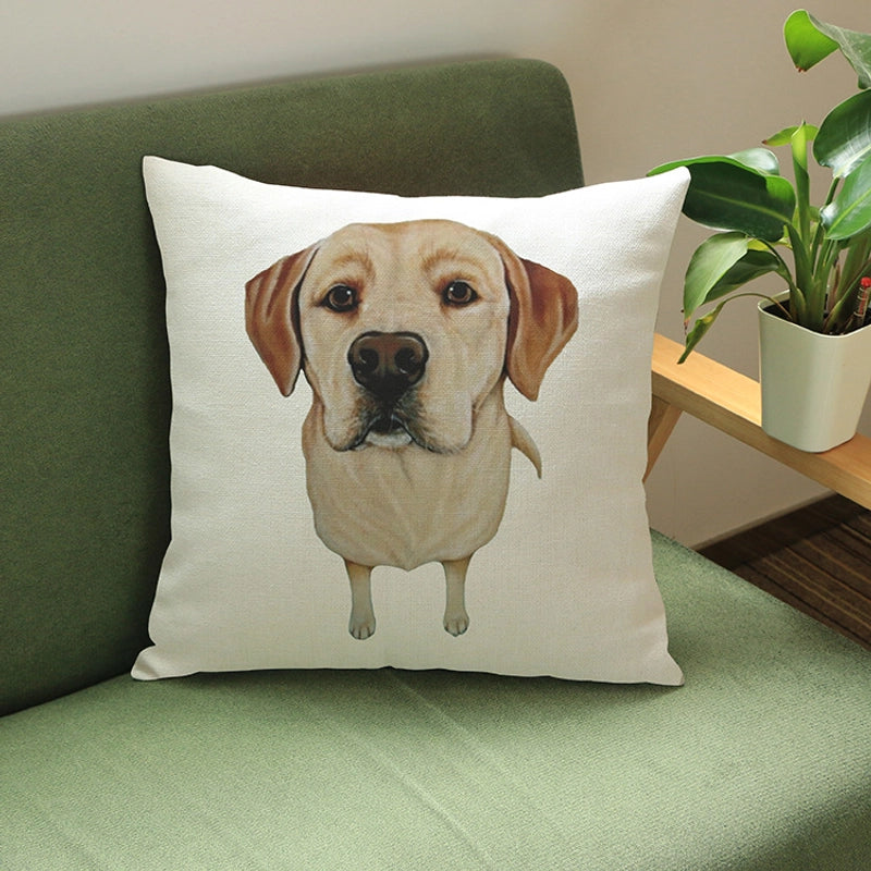 Cute Dog Polyester Pillow Cases Couch & Sofa Decor