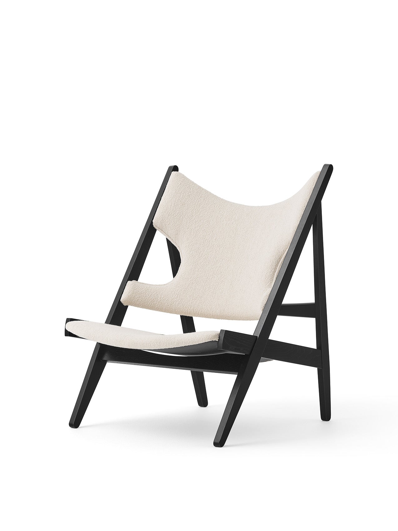 Knitting Lounge Chair. Black Oak
