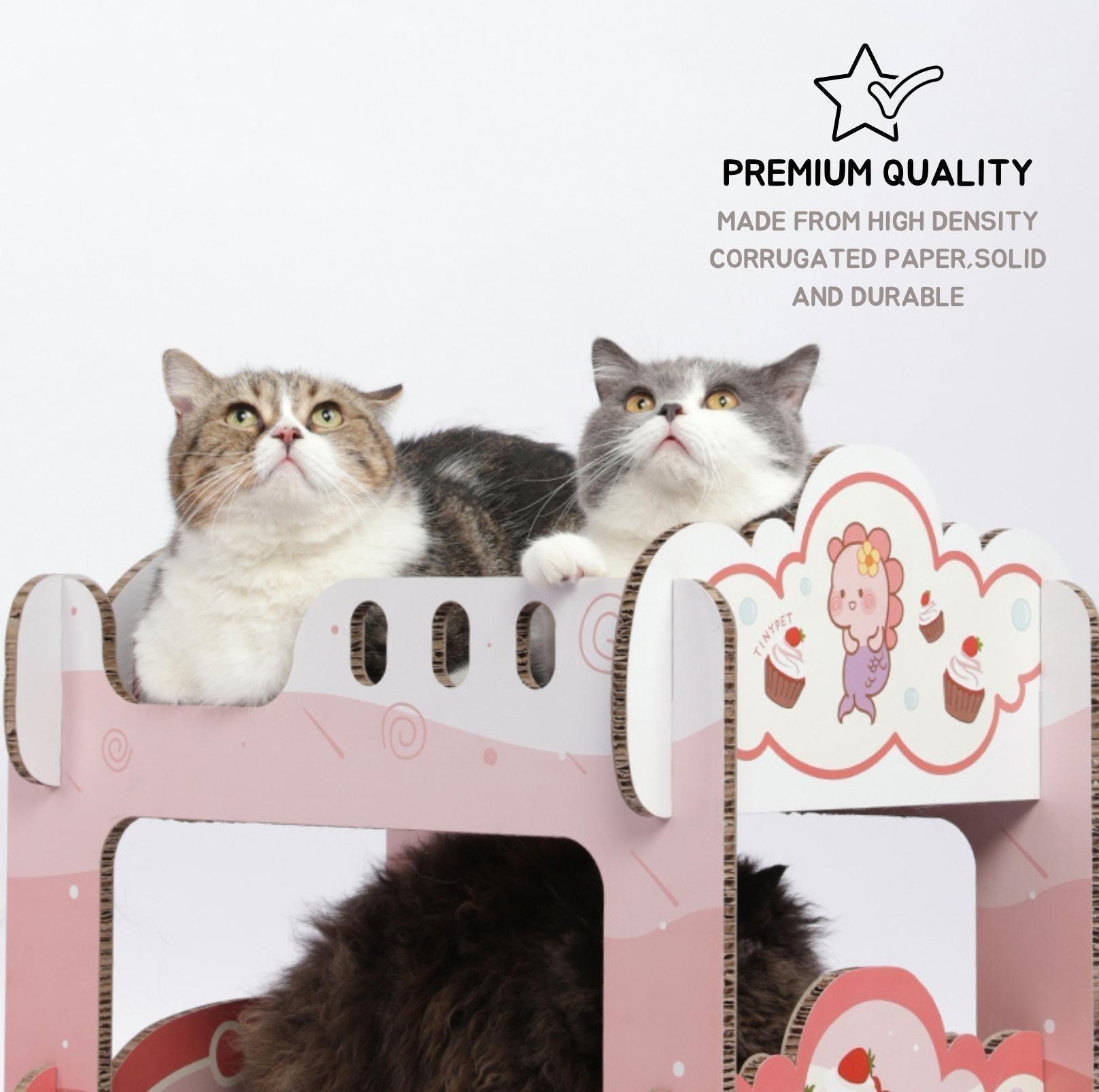 Tinypet Bunk Bed Scratching Board Cat Scratcher