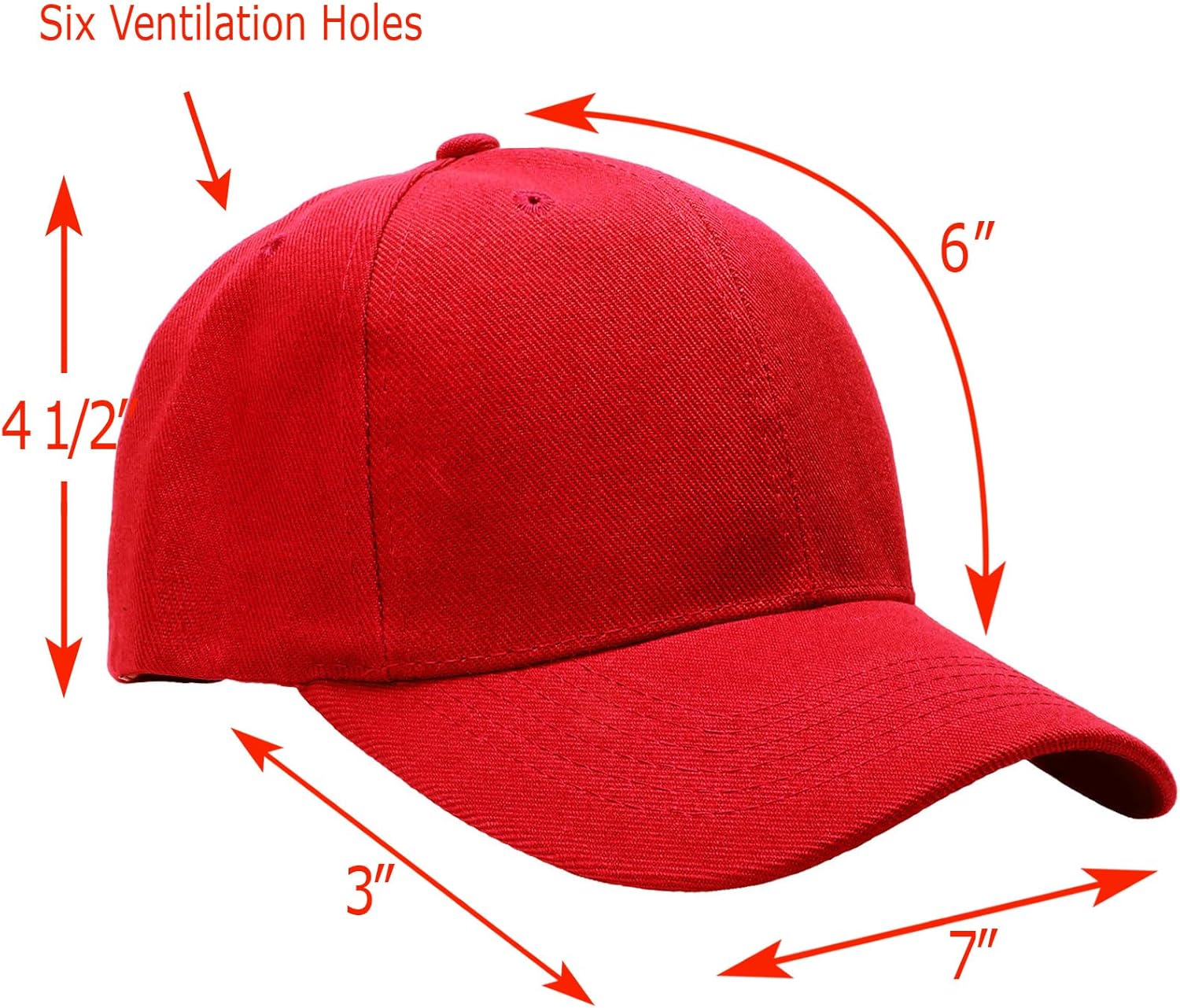 Falari Wholesale Bulk Lot 12-Pack Baseball Cap Adjustable Size Plain Blank Solid Color