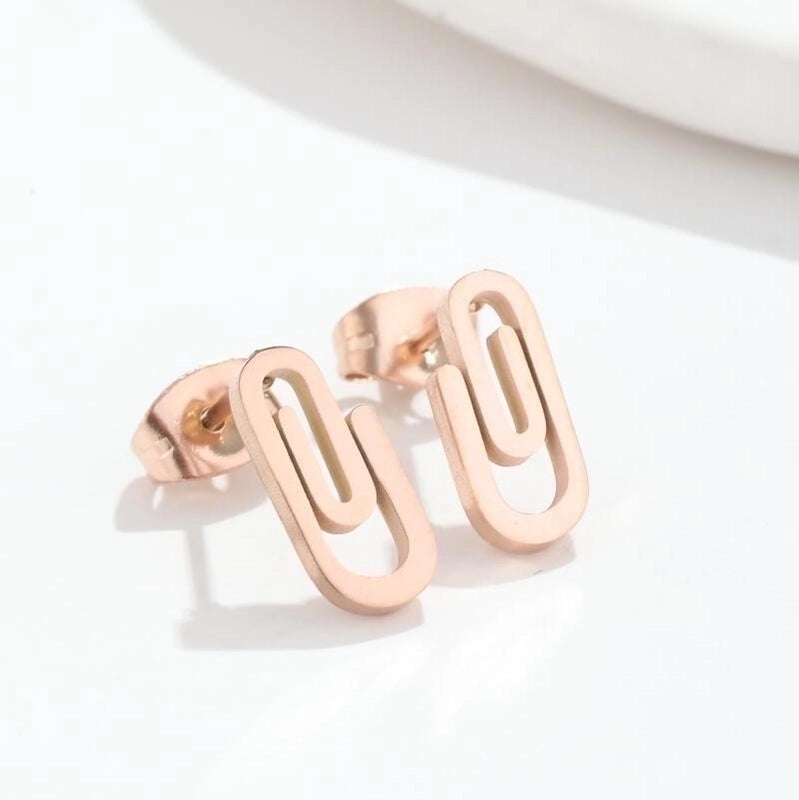 Fashion Cactus Sun Stainless Steel Plating Hollow Out Ear Studs 1 Pair