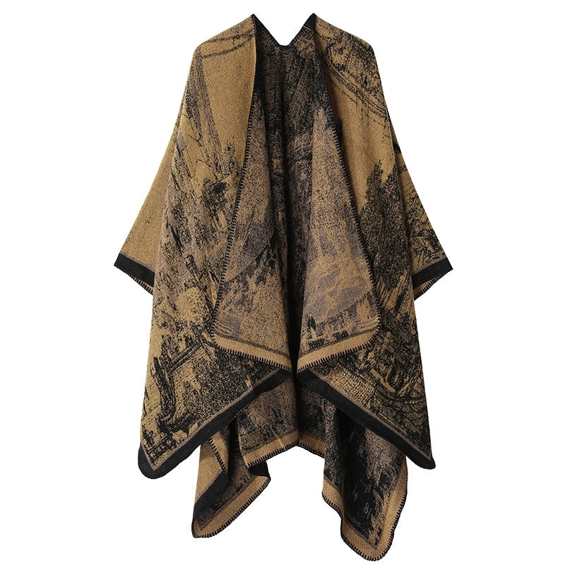 Unisex Ethnic Style Geometric Imitation Cashmere Shawl